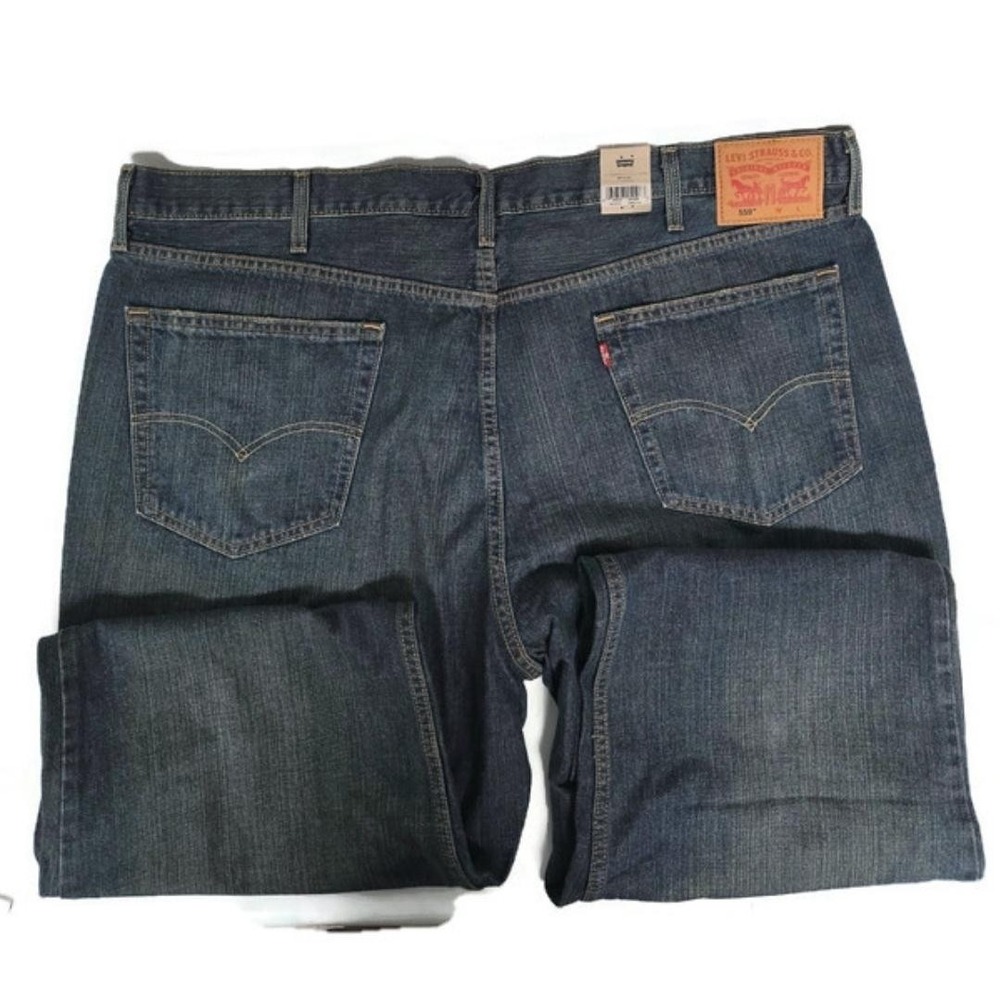 Levis 559 Jeans Mens 42x30 Blue Relaxed Straight Leg Denim Classic Five Pocket